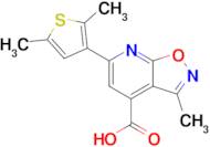 6-(2,5-Dimethylthiophen-3-yl)-3-methyl-[1,2]oxazolo[5,4-b]pyridine-4-carboxylic acid