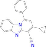 11-Cyclopropyl-13-phenyl-1,8-diazatricyclo[7.4.0.0,2,7]trideca-2,4,6,8,10,12-hexaene-10-carbonit...