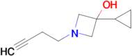 1-(But-3-yn-1-yl)-3-cyclopropylazetidin-3-ol