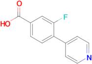 3-Fluoro-4-(pyridin-4-yl)benzoic acid