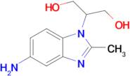 2-(5-Amino-2-methyl-1h-1,3-benzodiazol-1-yl)propane-1,3-diol