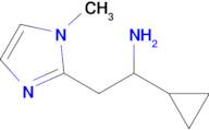 1-Cyclopropyl-2-(1-methyl-1h-imidazol-2-yl)ethan-1-amine