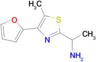 1-[4-(furan-2-yl)-5-methyl-1,3-thiazol-2-yl]ethan-1-amine