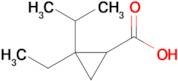 2-Ethyl-2-(propan-2-yl)cyclopropane-1-carboxylic acid