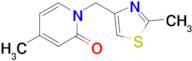 4-Methyl-1-[(2-methyl-1,3-thiazol-4-yl)methyl]-1,2-dihydropyridin-2-one