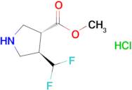 Rac-methyl (3r,4r)-4-(difluoromethyl)pyrrolidine-3-carboxylate hydrochloride