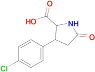 3-(4-Chlorophenyl)-5-oxopyrrolidine-2-carboxylic acid