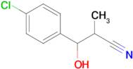 3-(4-Chlorophenyl)-3-hydroxy-2-methylpropanenitrile