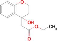 Ethyl 2-(4-hydroxy-3,4-dihydro-2h-1-benzopyran-4-yl)acetate