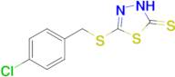 5-{[(4-chlorophenyl)methyl]sulfanyl}-2,3-dihydro-1,3,4-thiadiazole-2-thione