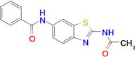 n-(2-Acetamido-1,3-benzothiazol-6-yl)benzamide