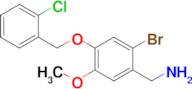 {2-bromo-4-[(2-chlorophenyl)methoxy]-5-methoxyphenyl}methanamine