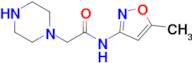 n-(5-Methyl-1,2-oxazol-3-yl)-2-(piperazin-1-yl)acetamide