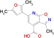 6-(2,5-Dimethylfuran-3-yl)-3-methyl-[1,2]oxazolo[5,4-b]pyridine-4-carboxylic acid