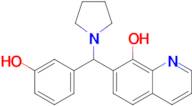 7-[(3-hydroxyphenyl)(pyrrolidin-1-yl)methyl]quinolin-8-ol