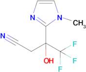 4,4,4-Trifluoro-3-hydroxy-3-(1-methyl-1h-imidazol-2-yl)butanenitrile