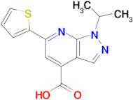 1-(Propan-2-yl)-6-(thiophen-2-yl)-1h-pyrazolo[3,4-b]pyridine-4-carboxylic acid