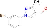 1-(3-Bromophenyl)-3-methyl-1h-pyrazole-4-carbaldehyde