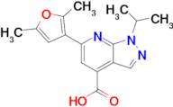 6-(2,5-Dimethylfuran-3-yl)-1-(propan-2-yl)-1h-pyrazolo[3,4-b]pyridine-4-carboxylic acid