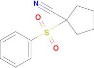 1-(Benzenesulfonyl)cyclopentane-1-carbonitrile