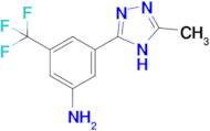 3-(5-methyl-4H-1,2,4-triazol-3-yl)-5-(trifluoromethyl)aniline