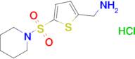 [5-(piperidine-1-sulfonyl)thiophen-2-yl]methanamine hydrochloride