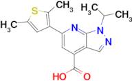 6-(2,5-Dimethylthiophen-3-yl)-1-(propan-2-yl)-1h-pyrazolo[3,4-b]pyridine-4-carboxylic acid