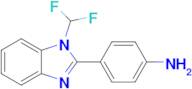 4-[1-(difluoromethyl)-1h-1,3-benzodiazol-2-yl]aniline