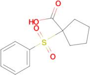 1-(Benzenesulfonyl)cyclopentane-1-carboxylic acid