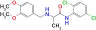 n-(2,5-Dichlorophenyl)-2-{[(3,4-dimethoxyphenyl)methyl]amino}propanamide