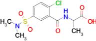 2-{[2-chloro-5-(dimethylsulfamoyl)phenyl]formamido}propanoic acid