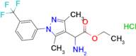 Ethyl 2-amino-2-{3,5-dimethyl-1-[3-(trifluoromethyl)phenyl]-1h-pyrazol-4-yl}acetate hydrochloride