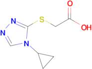 2-[(4-cyclopropyl-4h-1,2,4-triazol-3-yl)sulfanyl]acetic acid