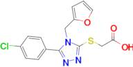 2-{[5-(4-chlorophenyl)-4-(furan-2-ylmethyl)-4h-1,2,4-triazol-3-yl]sulfanyl}acetic acid
