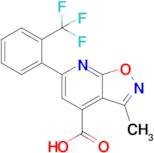 3-Methyl-6-[2-(trifluoromethyl)phenyl]-[1,2]oxazolo[5,4-b]pyridine-4-carboxylic acid