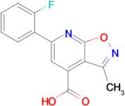 6-(2-Fluorophenyl)-3-methyl-[1,2]oxazolo[5,4-b]pyridine-4-carboxylic acid