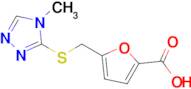 5-{[(4-methyl-4h-1,2,4-triazol-3-yl)sulfanyl]methyl}furan-2-carboxylic acid