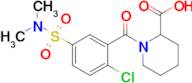 1-[2-chloro-5-(dimethylsulfamoyl)benzoyl]piperidine-2-carboxylic acid