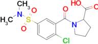 1-[2-chloro-5-(dimethylsulfamoyl)benzoyl]pyrrolidine-2-carboxylic acid