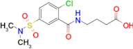 4-{[2-chloro-5-(dimethylsulfamoyl)phenyl]formamido}butanoic acid