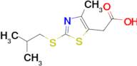 2-{4-methyl-2-[(2-methylpropyl)sulfanyl]-1,3-thiazol-5-yl}acetic acid