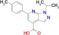 6-(4-Methylphenyl)-1-(propan-2-yl)-1h-pyrazolo[3,4-b]pyridine-4-carboxylic acid