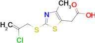 2-{2-[(2-chloroprop-2-en-1-yl)sulfanyl]-4-methyl-1,3-thiazol-5-yl}acetic acid