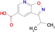 3-(Propan-2-yl)-[1,2]oxazolo[5,4-b]pyridine-5-carboxylic acid