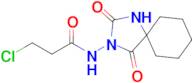 3-Chloro-n-{2,4-dioxo-1,3-diazaspiro[4.5]decan-3-yl}propanamide