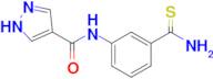 n-(3-Carbamothioylphenyl)-1h-pyrazole-4-carboxamide