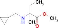 Methyl 2-[(cyclopropylmethyl)amino]-2-methylbutanoate