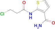 2-(3-Chloropropanamido)thiophene-3-carboxamide