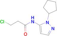 3-Chloro-n-(1-cyclopentyl-1h-pyrazol-5-yl)propanamide