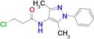 3-Chloro-n-(3,5-dimethyl-1-phenyl-1h-pyrazol-4-yl)propanamide